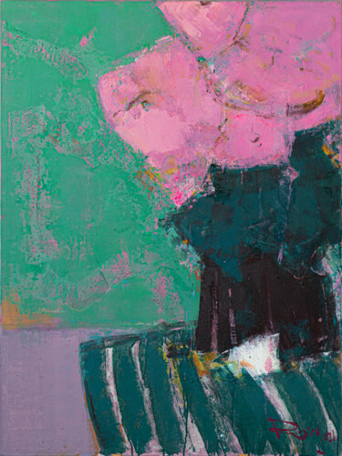 Картина под названием "Bouquet" - Роман Найден, Подлинное произведение искусства, Масло