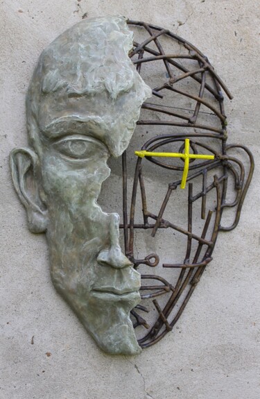 Sculpture titled "Constantinus" by Roman Rabyk, Original Artwork, Metals
