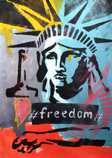 Pintura titulada "Liberty" por Roman Rabyk, Obra de arte original, Acrílico