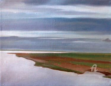Painting titled "Island" by Roman Rembovsky, Original Artwork, Oil