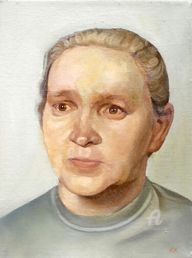 "Portrait of a woman" başlıklı Tablo Roman Rembovsky tarafından, Orijinal sanat, Petrol Ahşap Sedye çerçevesi üzerine monte…