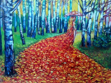 Картина под названием ""Ее высочество Осен…" - Roman Siabro, Подлинное произведение искусства, Масло