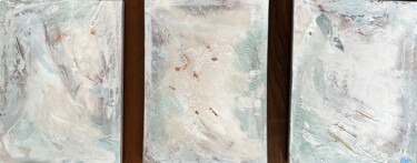 Painting titled "Amazonite" by Roman Winter, Original Artwork, Acrylic Mounted on Wood Stretcher frame