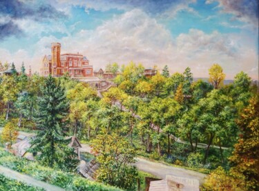 Картина под названием "Нижний парк Ольденб…" - Роман Жиляев, Подлинное произведение искусства, Масло