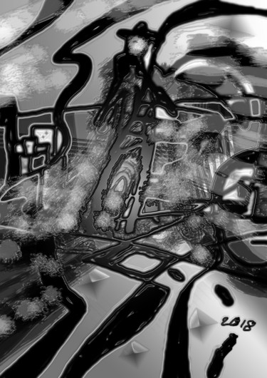 Цифровое искусство под названием "голем" - Роман Калюжный, Подлинное произведение искусства, Цифровая живопись