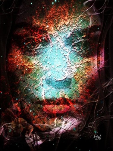Arts numériques intitulée "Apparition sidérale" par Roman Drea, Œuvre d'art originale, Peinture numérique