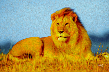 Arts numériques intitulée "lion.jpg" par Roman Drea, Œuvre d'art originale