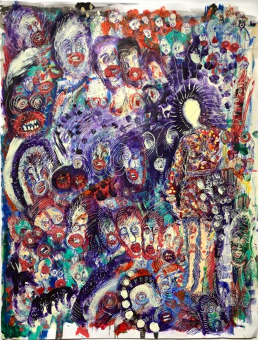 Pintura titulada "Les Ensorcelés" por Romano Valsky, Obra de arte original, Acrílico