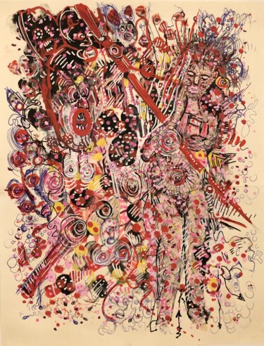 Malarstwo zatytułowany „Vénus callipyge” autorstwa Romano Valsky, Oryginalna praca, Akryl