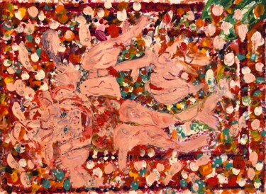 Peinture intitulée "Nymphettes" par Romano Valsky, Œuvre d'art originale, Acrylique