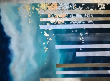 Картина под названием "Аквамарин" - Наталья Шляховая, Подлинное произведение искусства, Масло