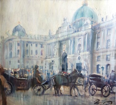 Painting titled "Vienna" by Romans Ivanovskis, Original Artwork, Oil