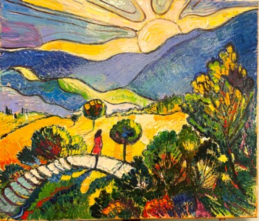 a new day has come Pittura intitolato "a new day has come" da Roman Sleptsuk, Opera d'arte originale, Olio