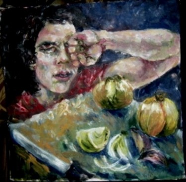 Painting titled "onion" by Polina Verbitskaya, Original Artwork