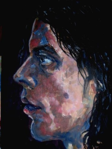 Painting titled "face" by Polina Verbitskaya, Original Artwork