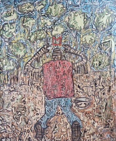 Malerei mit dem Titel "Gratitude" von Romaric Nana, Original-Kunstwerk, Acryl