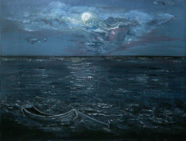 Вечерний промысел / Evening fishing Картина под названием "Вечерний промысел /…" - Svetlana Guseva, Подлинное произведение искусства, Акрил