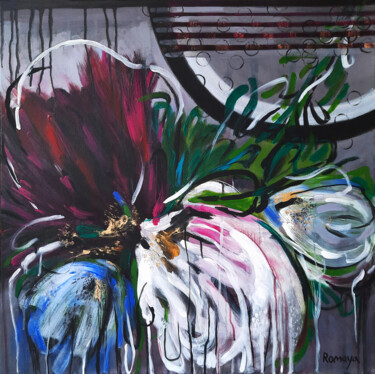 Peinture intitulée "Song of flowers" par Romaya Puchman, Œuvre d'art originale, Acrylique