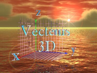 Arts numériques intitulée "Vecteur 3D indice B" par Rombicéric, Œuvre d'art originale, Modélisation 3D