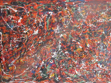 Peinture intitulée "Abstrata impression…" par Romeo Zanchett, Œuvre d'art originale, Émail