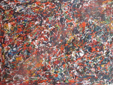 Peinture intitulée "Abstrato expression…" par Romeo Zanchett, Œuvre d'art originale, Émail