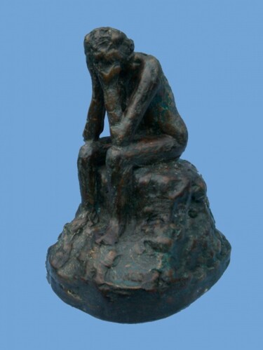 Escultura intitulada "TRISTESA" por Romeo Zanchett, Obras de arte originais