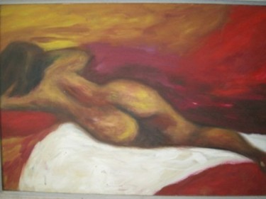 Pintura intitulada "MULHER DORMINDO" por Romeo Zanchett, Obras de arte originais