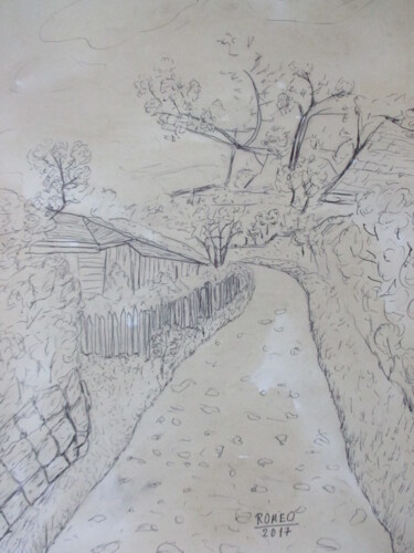 Drawing titled "CAMINHO DO INTERIOR" by Romeo Zanchett, Original Artwork, Other