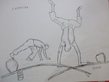 Desenho intitulada "LUTA DE CAPOEIRA" por Romeo Zanchett, Obras de arte originais, Outro