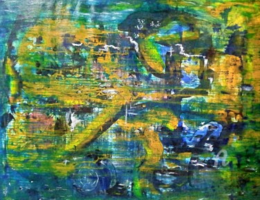 Картина под названием "MOUVEMENT" - Romeo De Meva (Maître Susanoo), Подлинное произведение искусства, Акрил Установлен на Де…