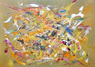 Картина под названием "colombe" - Romeo De Meva (Maître Susanoo), Подлинное произведение искусства, Акрил Установлен на Дере…