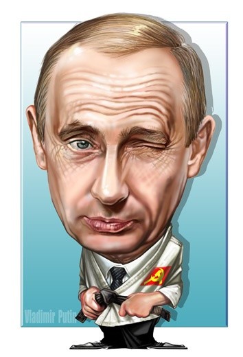 Drawing titled "Vladmir Putin" by Raileanu Romeo, Original Artwork, Other