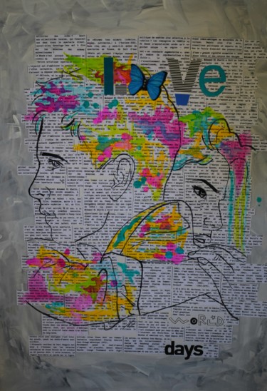 "Love Days" başlıklı Tablo Romilios tarafından, Orijinal sanat, Akrilik