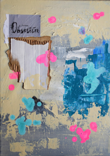 Malerei mit dem Titel "Es una obsesion" von Romilios, Original-Kunstwerk, Acryl