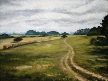 Painting titled "Campo Uruguayo" by Romina Rosin, Original Artwork, Other