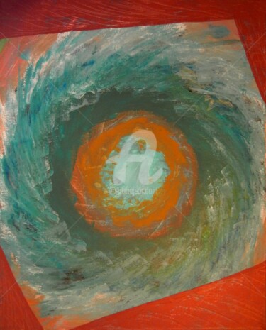 Painting titled "Passage secret" by Romros, Original Artwork, Acrylic