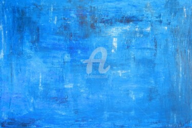Painting titled "Blue" by Romros, Original Artwork, Acrylic