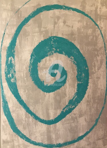 Malerei mit dem Titel "Ozone" von Romros, Original-Kunstwerk, Acryl