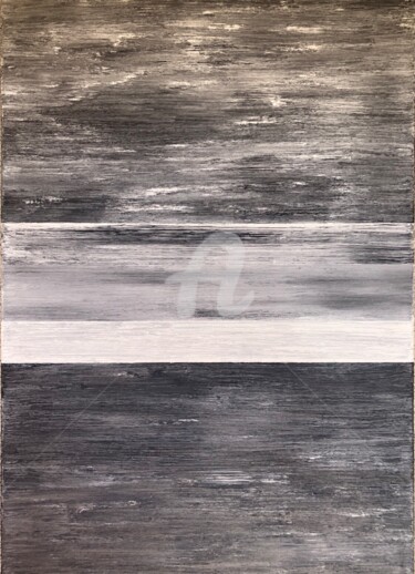 Ζωγραφική με τίτλο "Minimalist" από Romros, Αυθεντικά έργα τέχνης, Ακρυλικό Τοποθετήθηκε στο Ξύλινο φορείο σκελετό