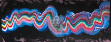 Peinture intitulée "Wave Colors" par Romros, Œuvre d'art originale, Acrylique Monté sur Châssis en bois