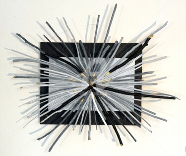"Gray Tree Twig" başlıklı Tablo Romros tarafından, Orijinal sanat, Ahşap Ahşap panel üzerine monte edilmiş
