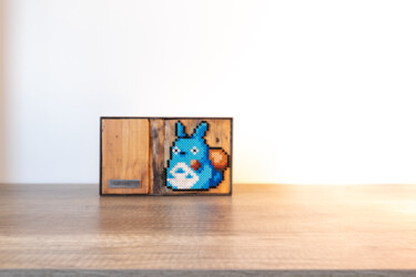 Sculpture titled "Totoro" by Romuald Crusson (RC.Photography), Original Artwork, Plastic Mounted on Metal