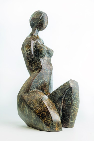 Sculpture titled "CALM I" by Romuald Wisniewski, Original Artwork, Metals