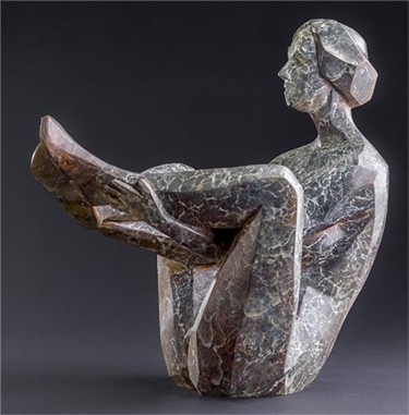 Scultura intitolato "„Acrobat”" da Romuald Wisniewski, Opera d'arte originale, Colaggio