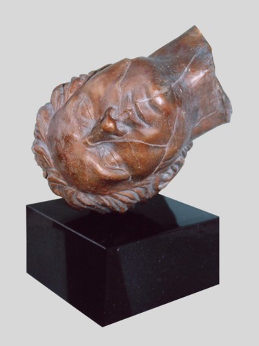 Sculptuur getiteld "antique-face.jpg" door Romuald Wisniewski, Origineel Kunstwerk, Metalen