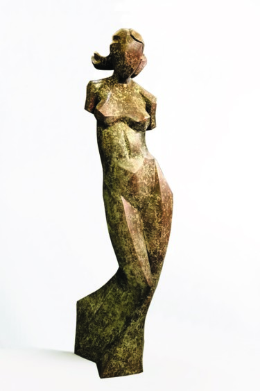 Скульптура под названием "" CARYATID"" - Romuald Wisniewski, Подлинное произведение искусства, Металлы