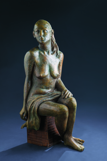 Sculpture titled "Ewa" by Romuald Wisniewski, Original Artwork, Metals