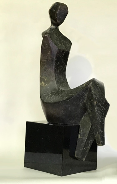Escultura titulada "" Focused"" por Romuald Wisniewski, Obra de arte original, Metales