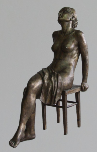 Sculptuur getiteld ""Selena"" door Romuald Wisniewski, Origineel Kunstwerk, Metalen