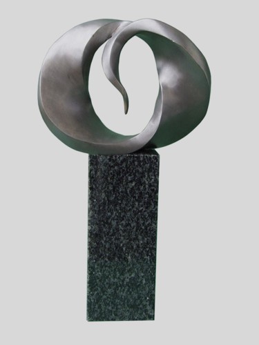 Sculptuur getiteld "abstrakcja-5-1.jpg" door Romuald Wisniewski, Origineel Kunstwerk, Metalen